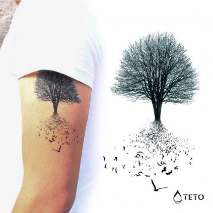 Tree of life with birds