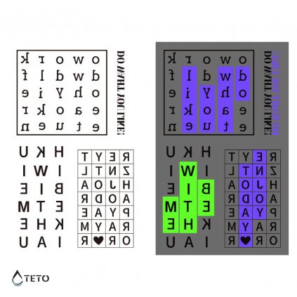 Cuvinte încrucișate - set – Strălucind în întuneric