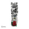 Wolf, Eule und Rose - Ärmel