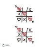 Checkers - hearts - set