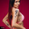 Růže s motýli – set – Semipermanentní