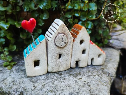 Domečky keramické (2)