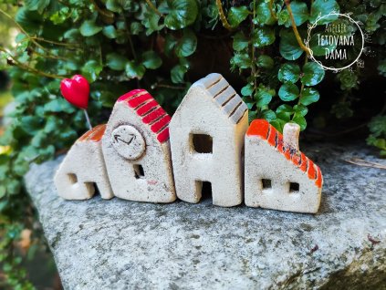Keramické domečky malé (4)