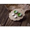 Naušnice pecky zelené
