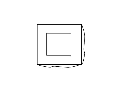 blok FINAL tesaný dvoustranný bez osazení - rohový