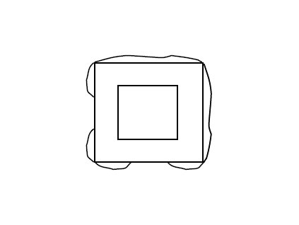 blok FINAL - UNI  tesaný dvoustranný bez osazení - rohový