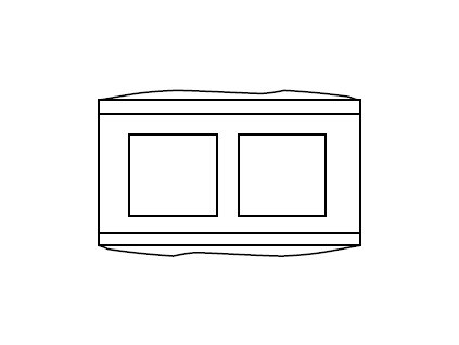 blok FINAL - DUO tesaný dvoustranný s osazením - průběžný (2D; 0K)
