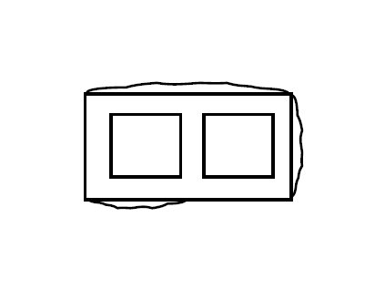 blok OPTIMAL trojstranný rohový (1 1/2D; 1K)