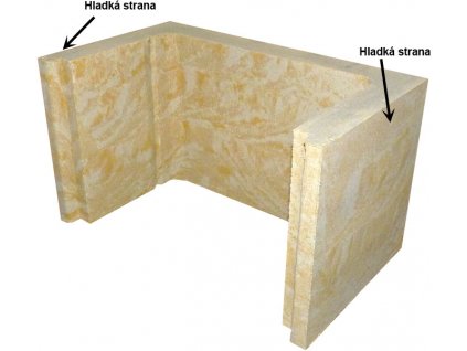 U - blok  k přístřešku na typizovaný rozvaděč - dvoustranný průběžný