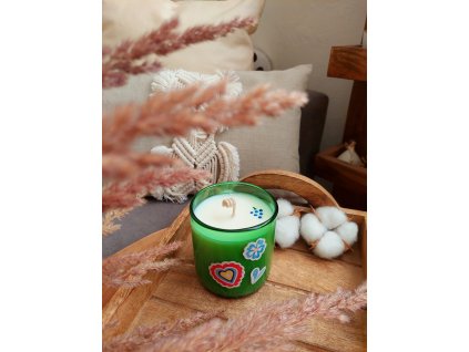 Přírodní svíčka MORAVSKÉ KOUZLO s vůní ovocného vína 200 ml