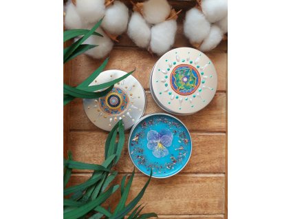 Přírodní vosk do aromalampy MANDALA 60 ml – tyrkysový vosk s esenciálními oleji