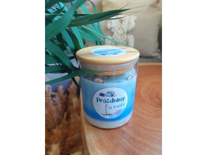 Přírodní svíčka PRÁZDNINY U MOŘE 450 ml