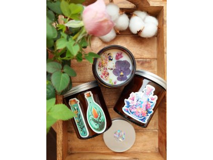 Přírodní svíčka jarní rovnodennosti OSTARA 180 ml