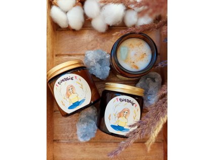 Přírodní svíčka se záměrem ENERGIE NOVOLUNÍ 120 ml