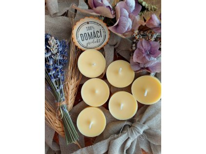 VČELÍ a SÓJOVÉ čajové svíčky – čajové svičky z včelího a sójového vosku