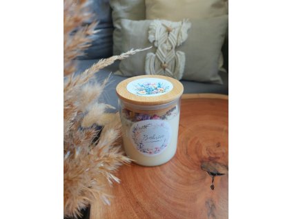 Sójová svíčka BABIČCE 400 ml – s květinově-citrusovou vůní