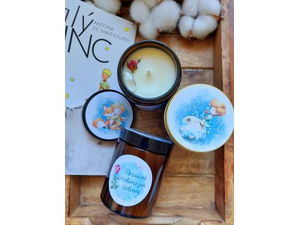 Sójová svíčka SPRÁVNĚ VIDÍME JEN SRDCEM 180 ml – s vůní bergamotu, badyánu a ylang-ylang