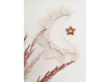 Měsíční macramé mandala LUNA