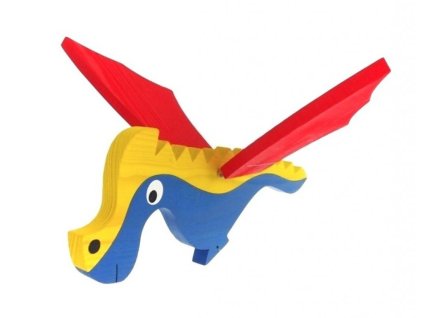 513 drak modry ze dreva