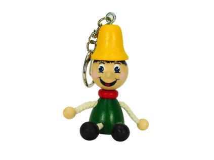 3513 1 pinocchio wooden keyring
