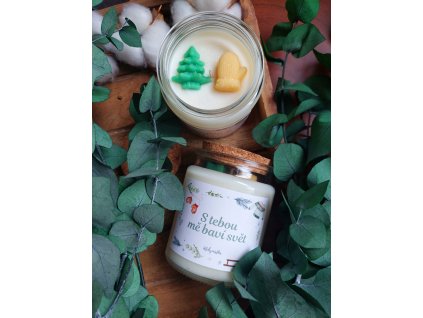 Sójová svíčka S TEBOU MĚ BAVÍ SVĚT 200 ml