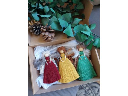 Sada malých andělek na zavěšení