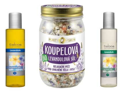Levandulová koupelová sada – přírodní relaxace a péče o pokožku
