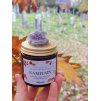 Přírodní svíčka SAMHAIN 120 ml – vzpomínková svíčka s esenciálními oleji a ametystem