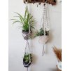 Minimalistický macramé DVOJZÁVĚS / TROJZÁVĚS na květináč
