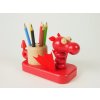 6758 1 wooden crayon stand for kids dragon