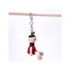 159 5 handpainted wooden keyring ladybird