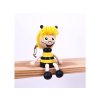 5163 wooden keyring bee