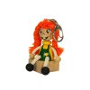 2898 redhair girl wooden keyring