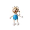 7675 1 blue kitty wooden keyring