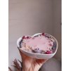 Valentýnská svíčka v PORCELÁNOVÉM SRDÍČKU - velká