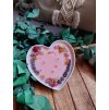 Valentýnská svíčka v PORCELÁNOVÉM SRDÍČKU - malá