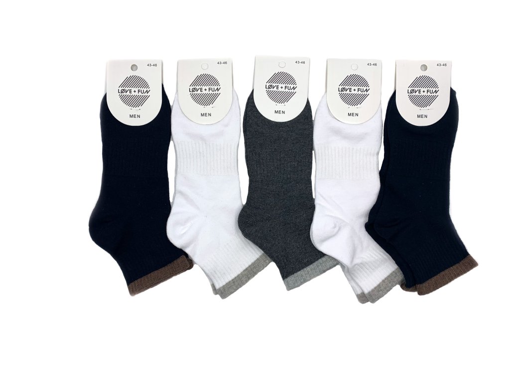 Pánské pohodlné nižší ponožky mix - 5-pack
