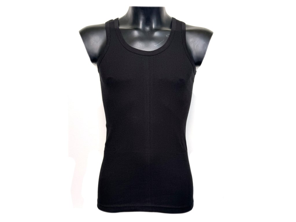 Pánske bavlnené tielko Texbase 2-pack - čierne