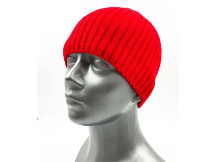 Pánská čepice červená ALDERO (Barva Červená)