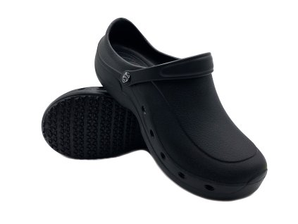 Dámske pracovné clogsy FLAMEshoes F-9002 čierne