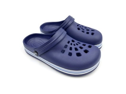 damske clogsy texbase tmave modre