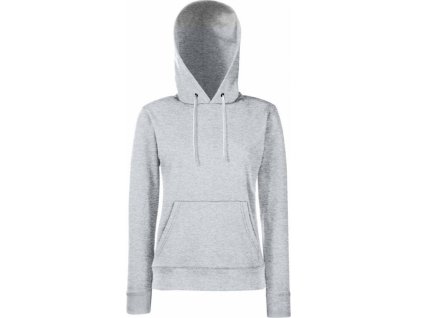 Dámská mikina Fruit of the Loom šedá (Velikost S)