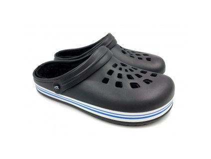 panske clogsy s koziskem texbase cerne
