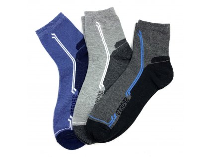 Pánské kotníkové ponožky sport 3-pack (Velikost 43-47)