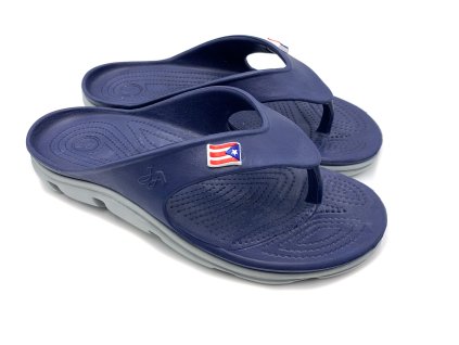 Pánské žabky José Amorales modrá/šedá