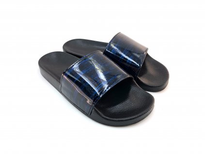 Dámské pantofle GEZER - černo-modrá