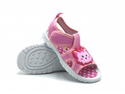 Dětské papuče GEZER větší - růžové