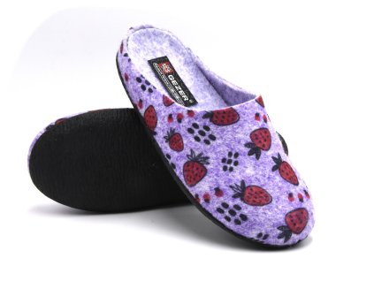 Dámské plstěné papuče GEZER JAHODA - fialová
