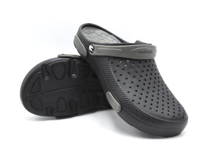 Pánske clogsy TexBase - čierna/khaki