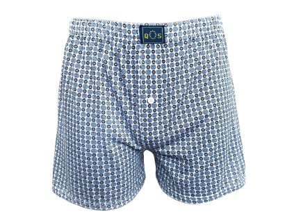 Pánské volné boxerky - modré kolo